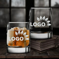 Custom Your Design Whiskey Glass | Gifts For Employees Appreciation | Corporate Gift Ideas | Engraved Whiskey Glass | Custom Rocks Glass