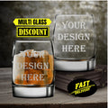 Custom Your Design Whiskey Glass | 12 oz Rock Glass Employees Appreciation