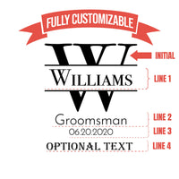 Thumbnail for Personalized Groomsmen Tumbler - Custom Engraved Gift for Best Man and Groomsman