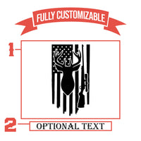 Thumbnail for Buck with Gun And American Flag Hunting Tumbler