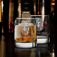 Thumbnail for Flag With Deer & Gun Patriotic Whiskey Glass