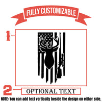 Thumbnail for Flag With Deer & Gun Patriotic Whiskey Glass