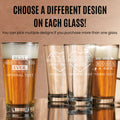 Swiped Right Beer Glass Personalized Etched Pint Glass