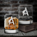 Custom Logo 12oz Old Fashioned Whiskey Glasses