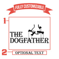 Thumbnail for The Dogfather Whiskey Glass | Dog Dad Gift | Custom Engraved Bourbon Glass