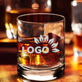Premium Quality 12 oz Custom YOUR OWN LOGO Whiskey Glass, Custom Brand Logo, Company Logo Glass, Corporate Gift, Custom Gift, Employee Gift