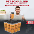 Personalized Text Tumbler, 15 oz Staff Appreciation Gifts, Custom Your Text Tumblers, Personalized Gifts, Christmas Gifts for Employees