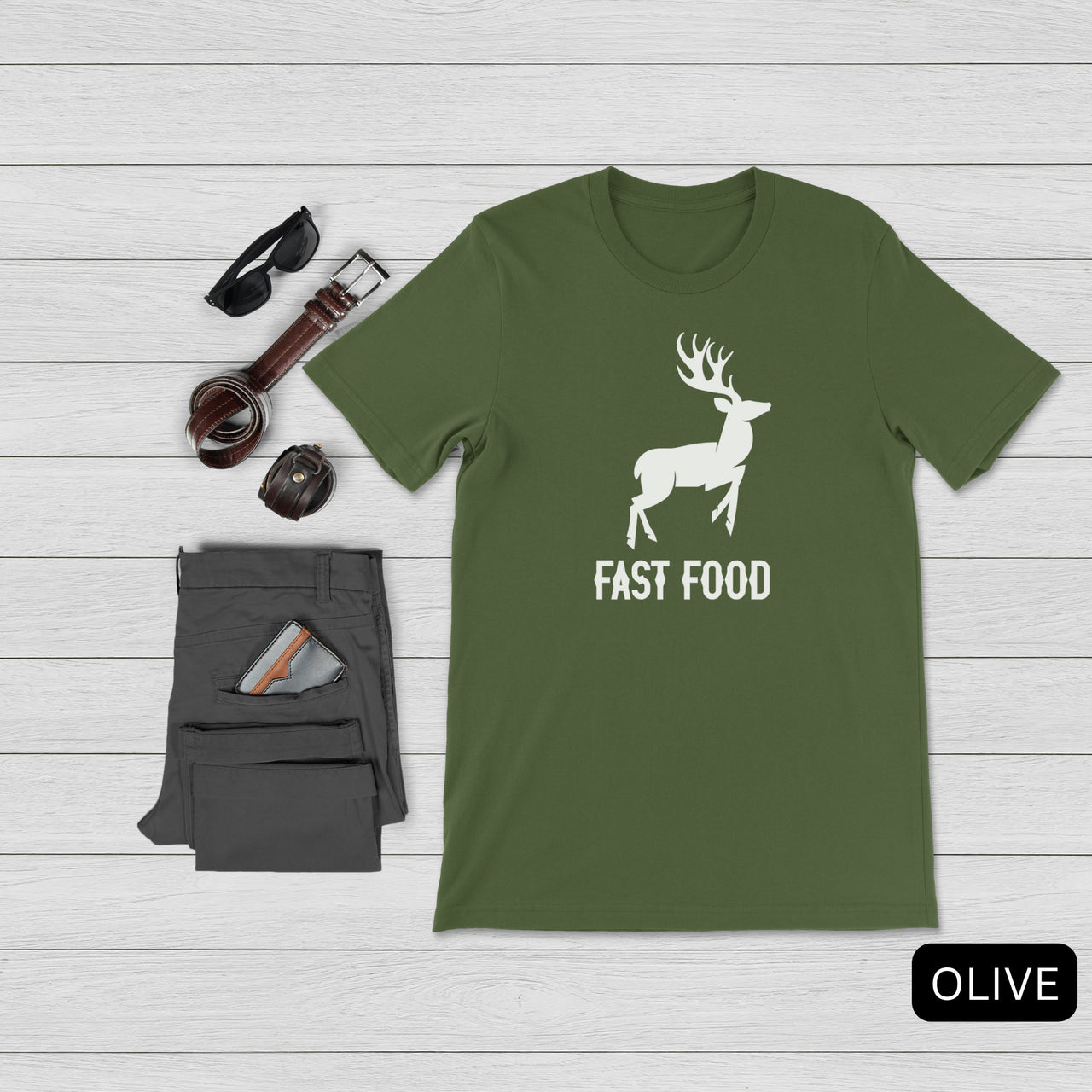 Deer Fast Food Shirt for Hunters