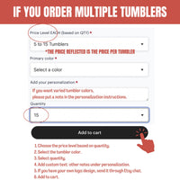 Thumbnail for Premium Custom Logo Tumbler, Personalized 20oz Insulated Tumblers, Closing Gift, Promotional Items, Custom Tumbler Leatherette Gift Ideas