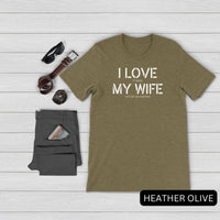 Thumbnail for I Love It When My Wife Lets Me Go Hunting T-Shirt Design