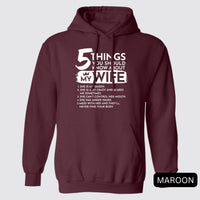 Thumbnail for 5 Things You Should Know About My Wife Hoodie