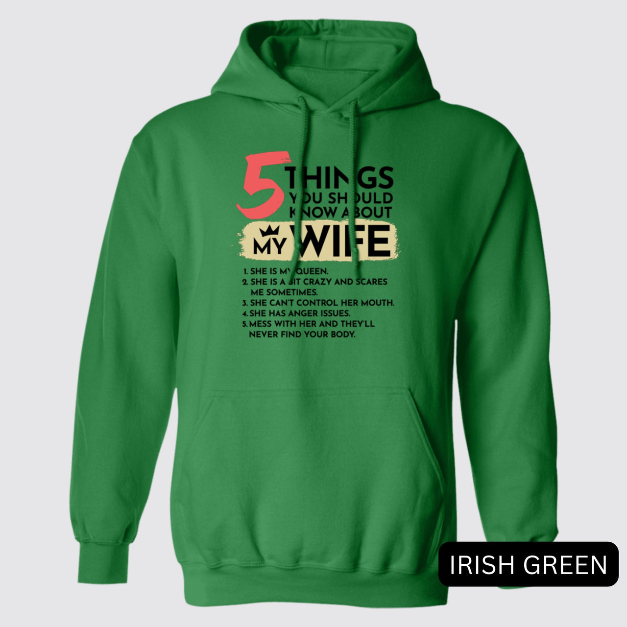 Funny 5 Things You Should Know About My Wife Hoodie