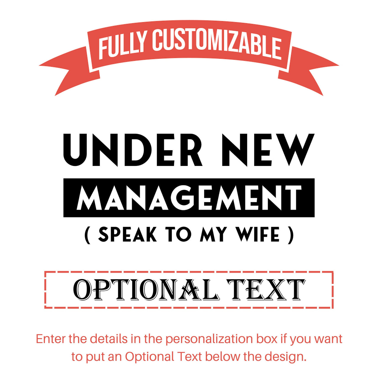 Under New Management Speak To My Wife Tumbler, Valentines Gift for Husband, Engagement Gift for Him, Funny Anniversary Gift Idea for Husband