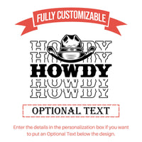 Thumbnail for Howdy Howdy Personalized Tumbler, Howdy Coffee Tumblers, Country Girl Cup, Western Water Bottle Valentines Day, Howdy Tumblers Gift for Her