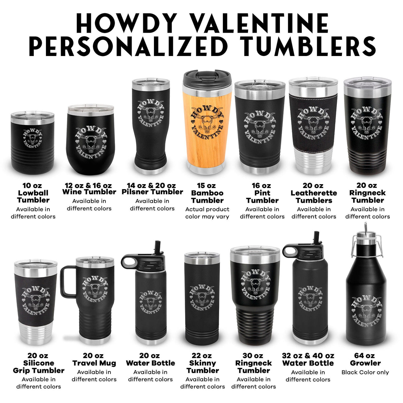 Retro Howdy Valentine Tumbler, Funny Valentines Bull Skull Tumbler, Western Valentine Day Gift for Cowboy, Types of Tumbler Gift for Him