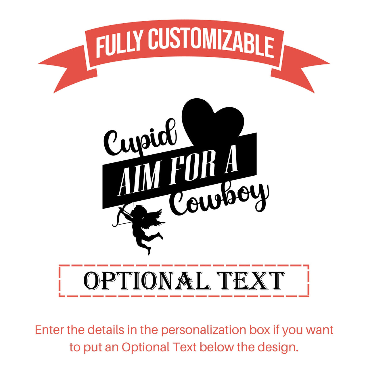 Funny Cupid Aim for A Cowboy Tumbler | Personalized Tumblers