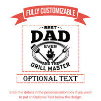 Thumbnail for Best Dad Ever & The Grill Master Personalized Glasses