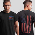 BBQ Shirt, American Flag BBQ Accessories Gift for Men