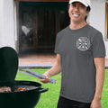 BBQ Grill Smoke Garden Logo Shirt Front Design
