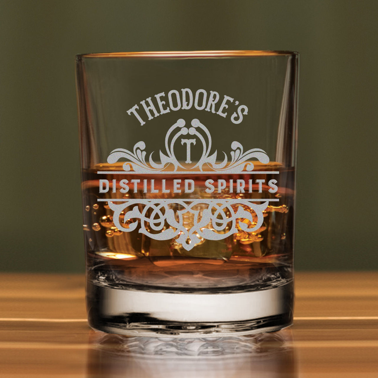 Personalized Whiskey Glass, Cocktail Groomsmen Gifts Etched Whiskey Glass,  Engraved Bourbon Glass, Custom Monogram Whiskey Glassware Gifts