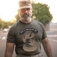 Thumbnail for Don't Tread On Me T-Shirts for Men Snake and Gun Shirt