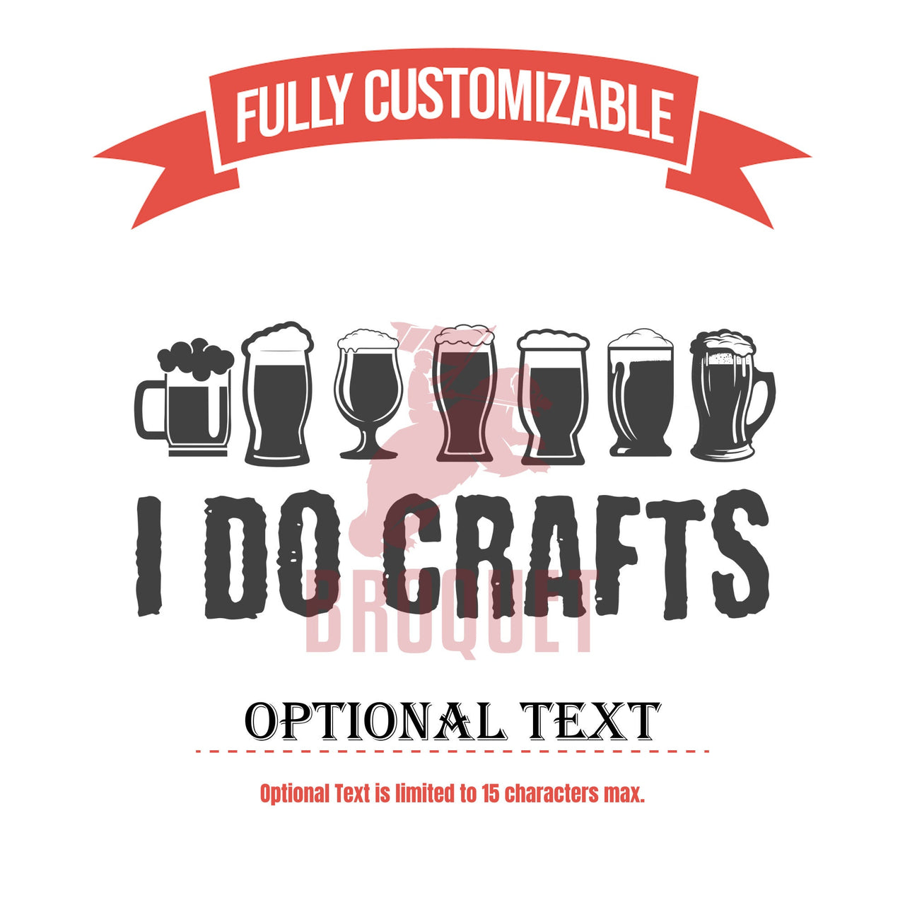 Personalized Craft Beer Drinking Glass, Custom I Do Crafts Beer Glass Design, Gifts for Boyfriend, Gifts for Him Beer Glass, Whiskey Glasses