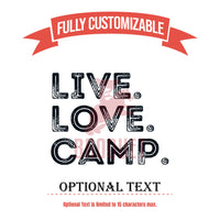 Thumbnail for Live Love Camp Custom Tumbler, Personalized 15 oz Tumbler Camping Gifts for Husband, Vacation Trip Tumbler, Birthday Gifts for Him, Dad Mugs
