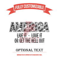 Thumbnail for American Tumbler Gift, Personalized Tumbler America Love It - Live It or Get the Hell Out Tumbler, Funny Tumbler Collection Gift for Patriot