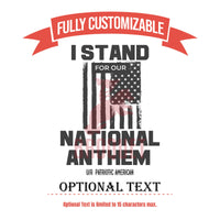 Thumbnail for Patriotic Tumbler, Personalized Tumbler Gift for Patriot, I Stand for Our National Anthem American Flag Tumbler Design, Custom Tumbler Gifts