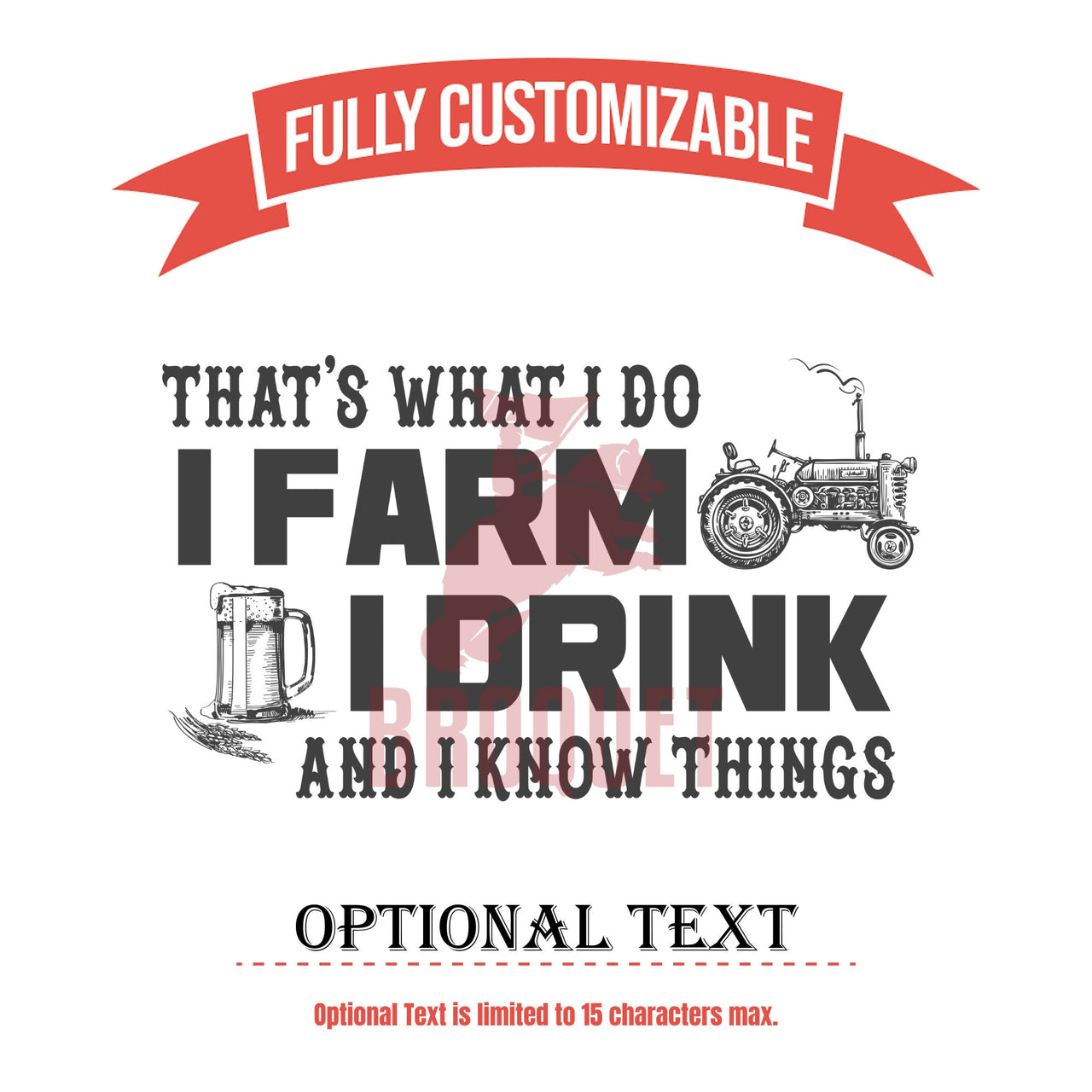 I Farm I Drink Tumbler, Personalized Farmer Cups, Alcohol Drinker Tumbler Gifts, Funny Farming Drinking Mugs, Custom Hot/Cold Tumblers Gifts