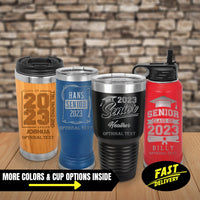 Thumbnail for Graduation Gift Class of 2023 Tumbler, Seniors Graduate 2023, Grad Gifts, Custom Name/Text Grad Tumbler Gifts, Personalized Graduation Gift