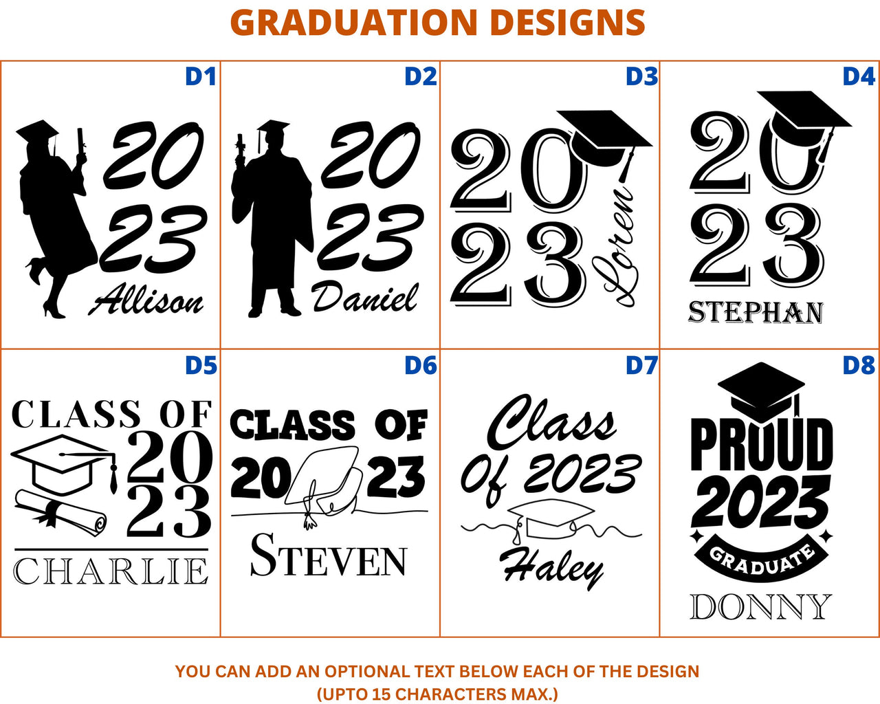 Custom Tumbler Senior Graduation 2023, Personalized Leatherette Tumbler Grad Gift, Graduate Gift Class of 2023, Grad Seniors 2023 Tumblers