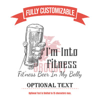 Thumbnail for I'm Into Fitness Tumbler, Fitness Beer In My Belly Tumbler, Custom Beer Lover, Beer Lover Gifts, Funny Alcohol Sayings, Alcohol Lover Gift