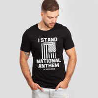 Thumbnail for I Stand For Our National Anthem Patriotic American Graphic Tee
