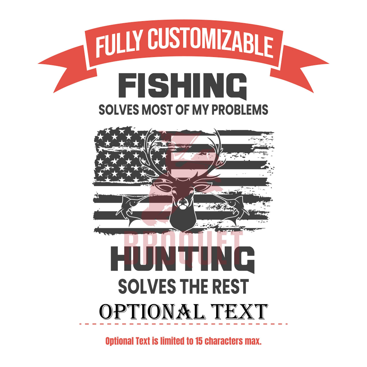 Fishing Solves Most Of The Problems - Hunting Solves The Rest Custom Tumbler
