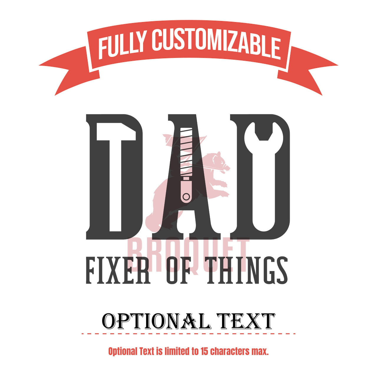 Custom Tumbler Gifts for Dad, Dad Fixer Of Things Tumbler, Personalized Gift for Handyman Dad, Gift for Papa, Grandpa, Coffee Cup with lid