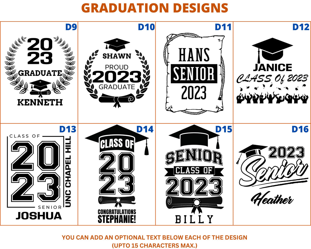 Custom Tumbler Senior Graduation 2024 | Personalized Leatherette Tumbler Grad Gift