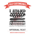 I Stand for our National Anthem American Flag Patriotic Tumbler | Personalized Tumbler