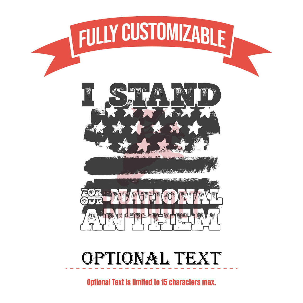 I Stand for our National Anthem American Flag Patriotic Tumbler, Personalized Tumbler Gift for Grandpa, Dad, Memorial Day Gift Drinking Cups