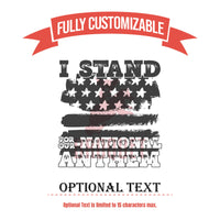 Thumbnail for I Stand for Our National Anthem American Flag Tumbler