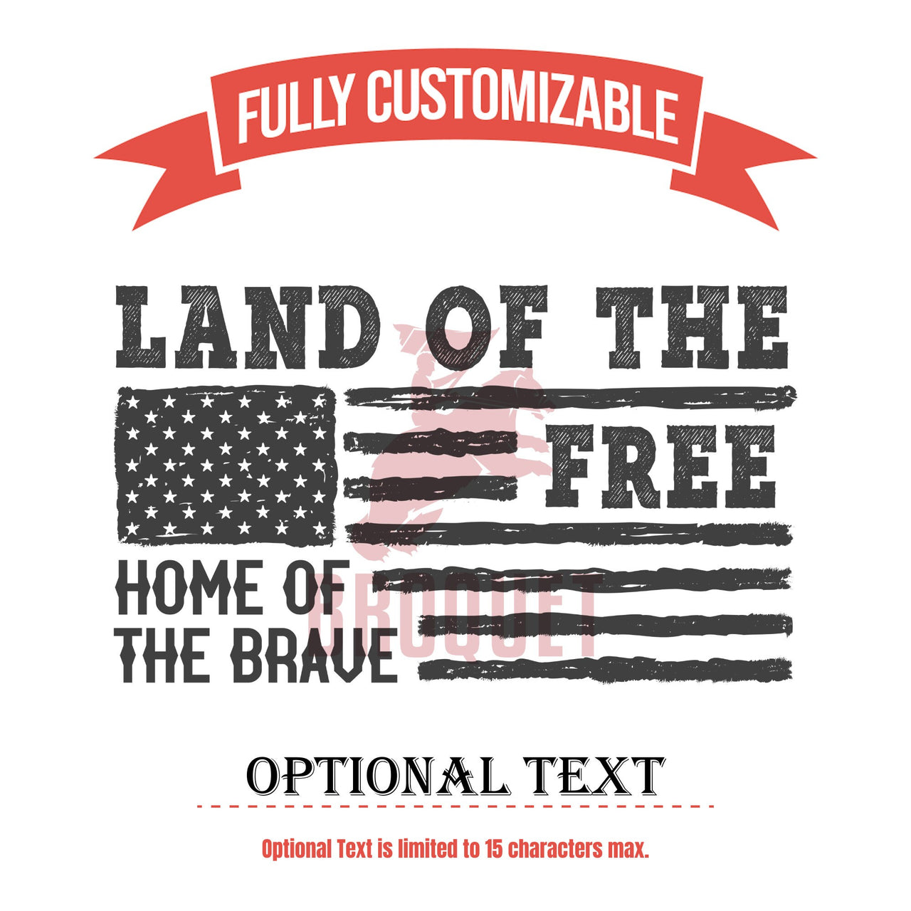 Land of the Free Home of the Brave Tumbler, Personalized Tumbler, Patriotic 4th of July America Tumbler Independence Day Tumbler Design Gift
