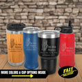 Funny Alcohol Sayings Custom Tumbler with Lid