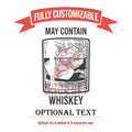 May Contain Whiskey Glass Design, Whiskey Lover Gift, Whiskey Glass, Personalized Glassware Gift for Husband, Funny Whisky Gift, Drinkware