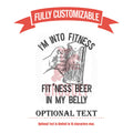 I'm Into Fitness Funny Glassware for Alcohol Drinker