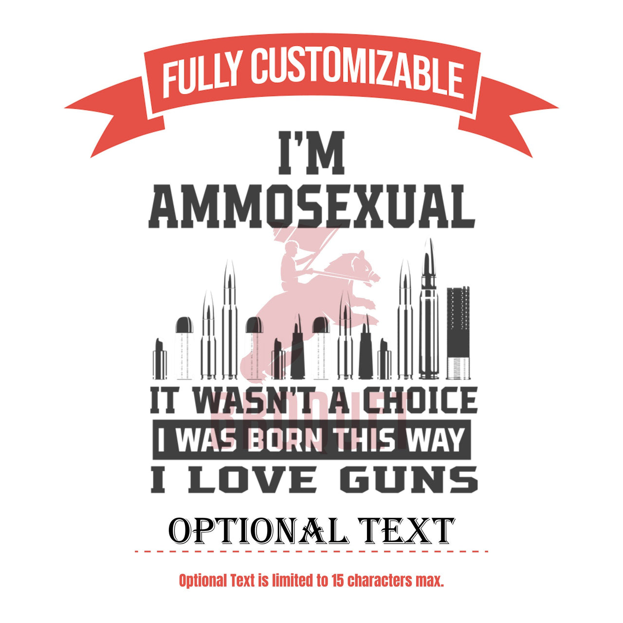 Men Coffee Tumbler, Personalized Tumbler I'm Ammosexual It Wasn't A Choice Tumbler, Funny Gun Lover Gift for Father's Day, Dad Travel Mug