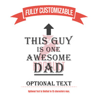Thumbnail for This Guy Is One Awesome Dad Tumbler | Personalized Tumbler