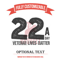 Thumbnail for 22 A Day Veteran Lives Matter Glassware