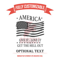 Thumbnail for Personalized American Tumbler Gift, American Flag Love It Live It or Get the Hell Out Tumbler, Funny Skinny Tumbler, Water Bottle Gift CRU