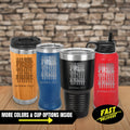 Land Of The Free Because of The Brave Tumbler | Custom Patriotic Tumbler Design