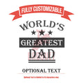 Custom Glass Gift for Dad, World's Greatest Dad Beer Glass, Personalized Glass Father's Day Gift Whiskey, Bourbon Glass Dad Cool Club Gift
